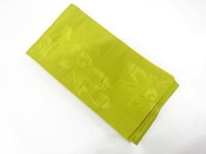 花模様織り出し　リバーシブル半幅帯